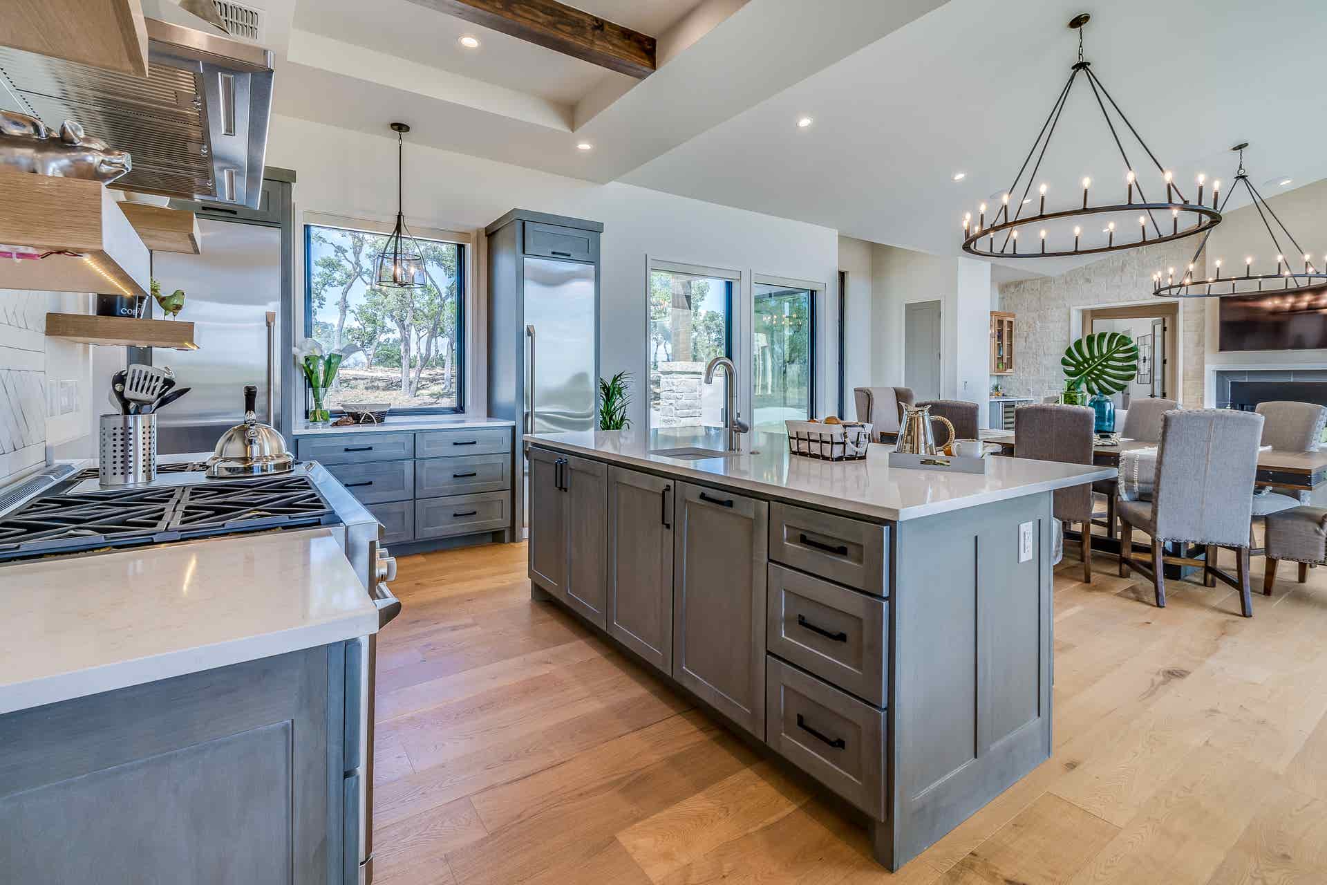 Modern kitchen interior in a home